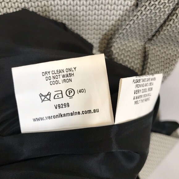 Veronika Maine Womens Black & White Size 6 Knee Length Short Sleeve Sheath Dress - Picture 12 of 14